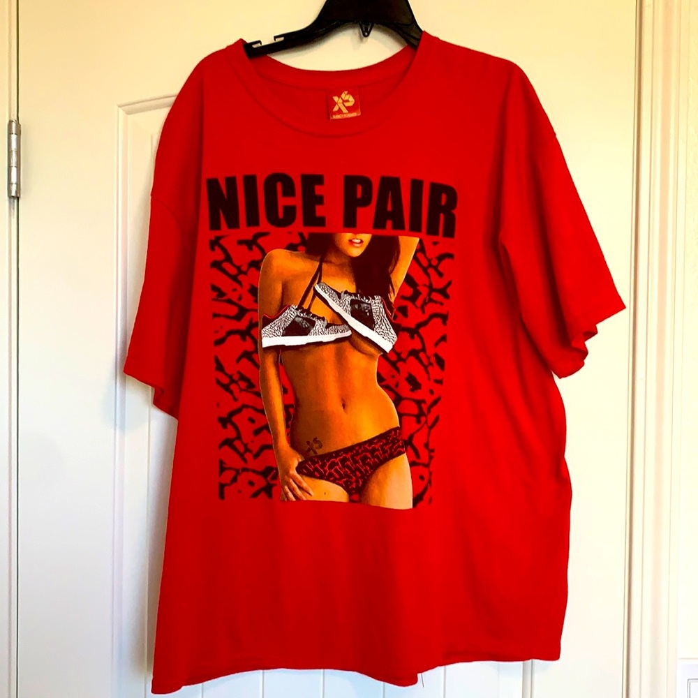 XL RED CUSTOM T-SHIRT 100% COTTON